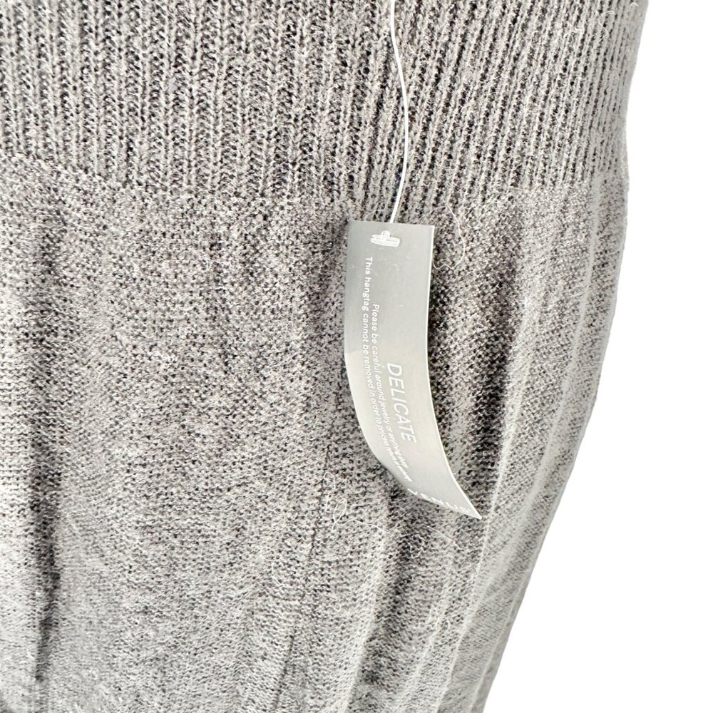 Venus Black Ribbed Knit Long Sleeve Sweater Dress 2X Flared Hem Lightweight NWT - Picture 4 of 16